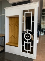 Передпокій Неокласика, фасади мдф з накладним профілем, дзеркала бронза, фурнітура Blum