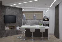 Стильна кухня з островом